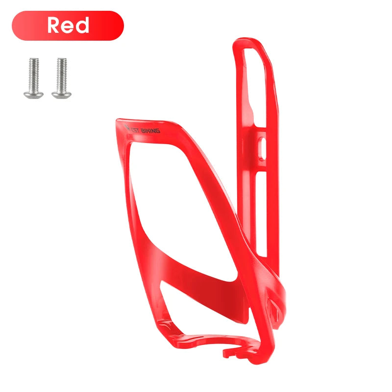 WEST BIKING Cycling Water Bottle Cage Multicolor Bottle Bracket Lightweight One-piece MTB Road Bike Bottle Cage Drink Cup Stand