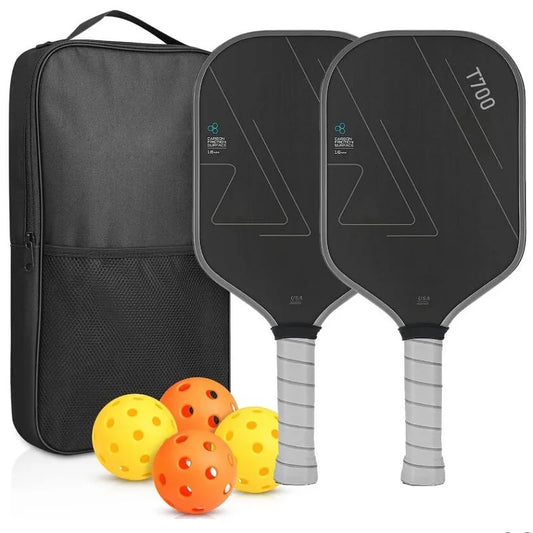 Carbon Fiber Pickleball Paddle T700 16MM Frosted Surface Enhanced Sweet Spot & Control & Power Anti-slip Grip USAPA Compliant