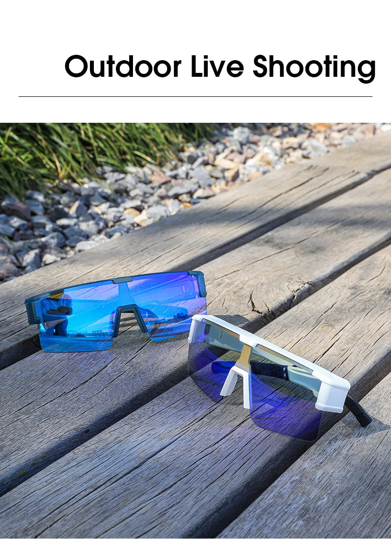 WEST BIKING Cycling Glasses Photochromic MTB Road Bike Glasses UV400 Protection Sunglasses Sport Polarized Eyewear Goggles