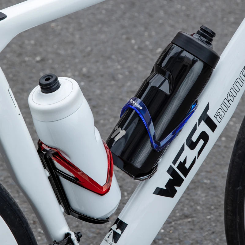WEST BIKING Bicycle Bottle Holder Gradient Color Road Bike Lightweight Bottle Cage With Wrench MTB Round Edges Sport Cup Holder