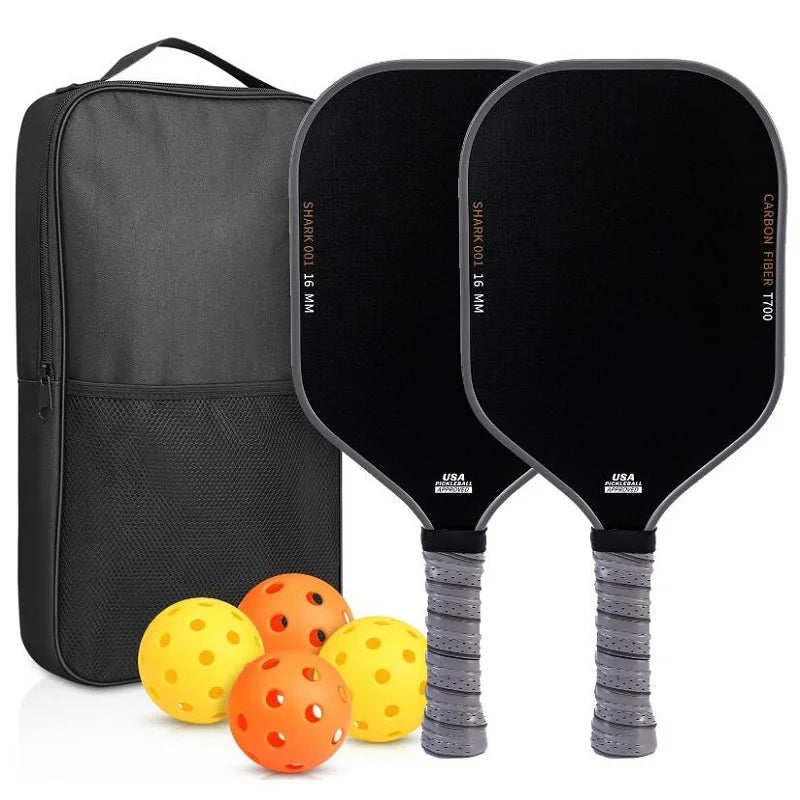 Carbon Fiber Pickleball Paddle T700 16MM Frosted Surface Enhanced Sweet Spot & Control & Power Anti-slip Grip USAPA Compliant