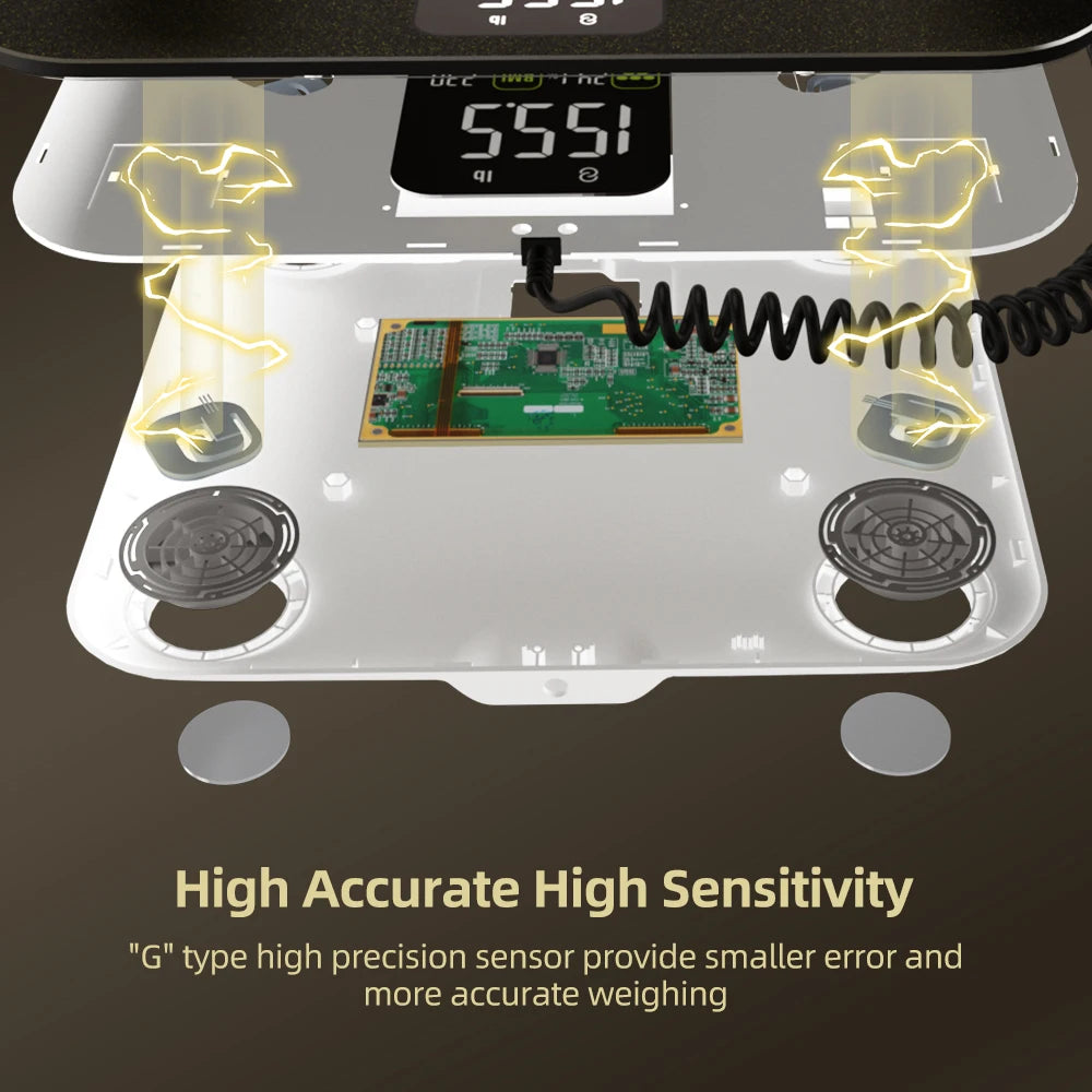 Smart Bioimpedance Scale New Smart Body Composition Scale Digital Scale Body Fat Weight Scale Balance Bioimpedance Scale