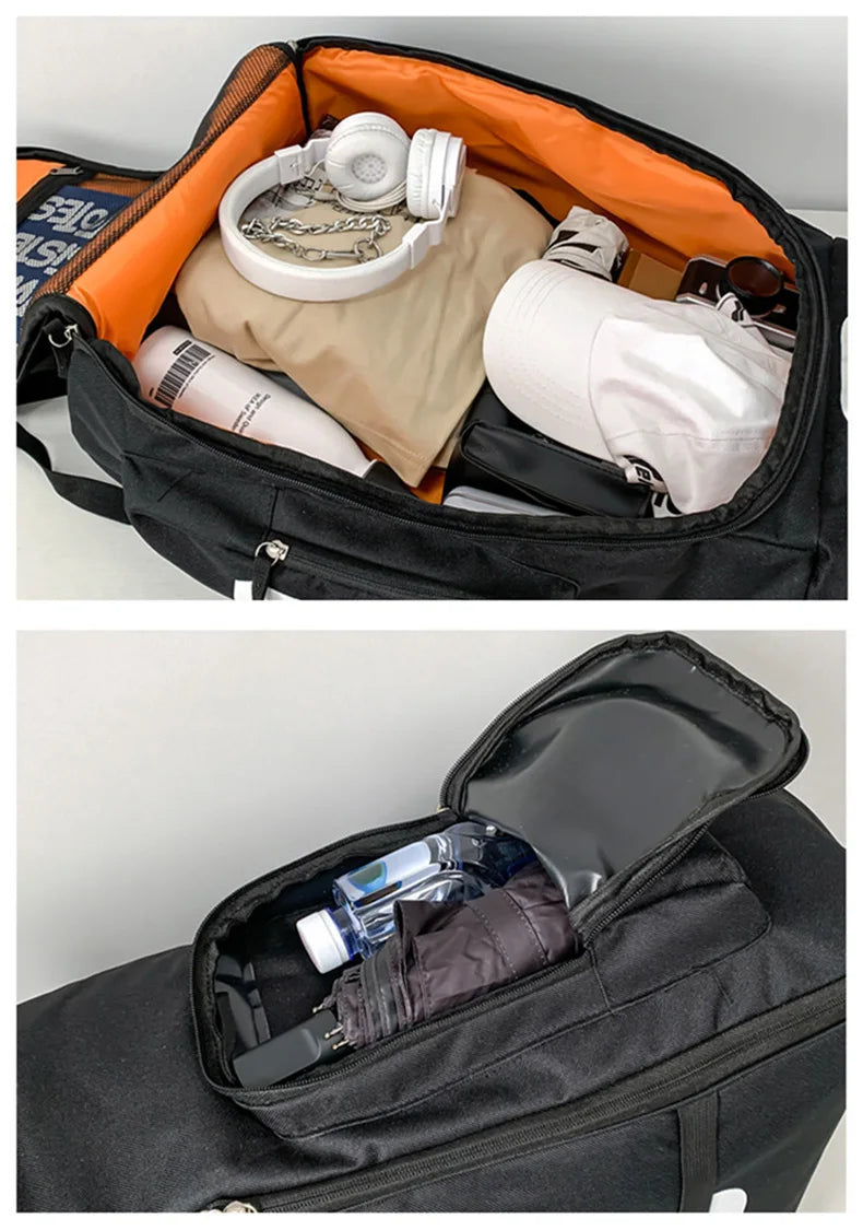Sport Gym Bag Men Fitness Travel Backpack Large Waterproof Skate Pack For Shoulder Crossbody Training Laptop Dry Wet School Bags Free Shipping