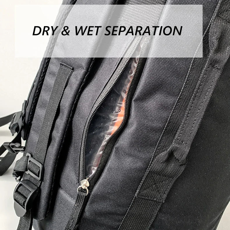 Sport Gym Bag Men Fitness Travel Backpack Large Waterproof Skate Pack For Shoulder Crossbody Training Laptop Dry Wet School Bags Free Shipping