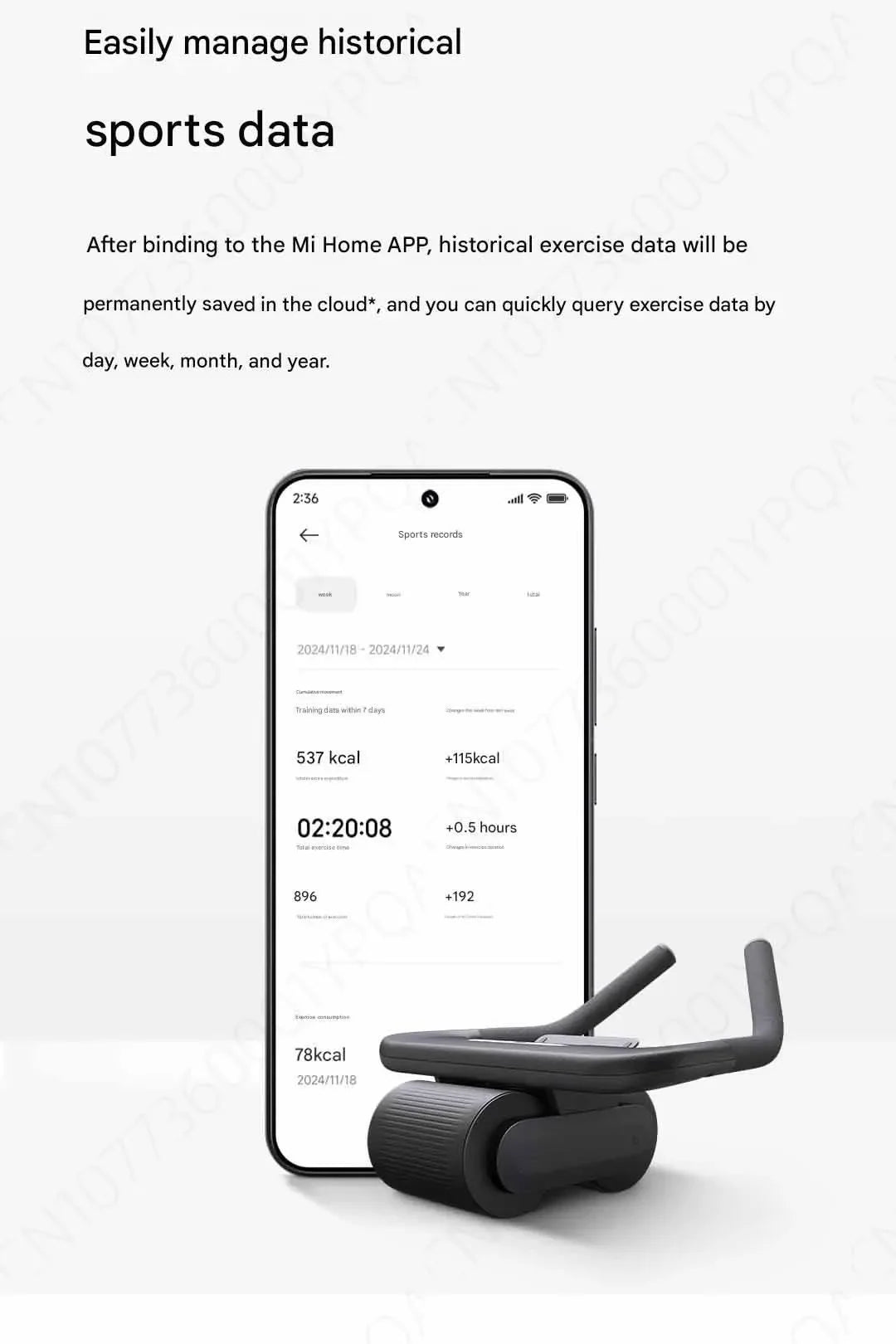 NEW Xiaomi Mijia Smart Abdominal Wheel Strong Load Bearing Non-slip Roller Exercise Equipment Fitness Training Home Gym For Mi Home APP