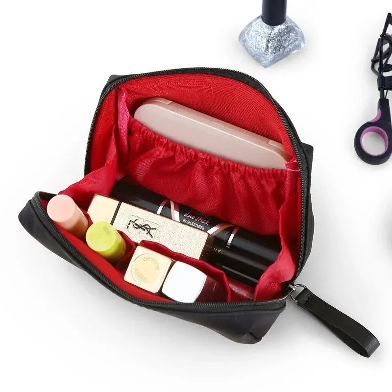 2025 New Women Cosmetic Bag Solid Colour Korean Style Makeup Bag Pouch Toiletry Bag Waterproof Makeup Organizer Case Luxury Bag