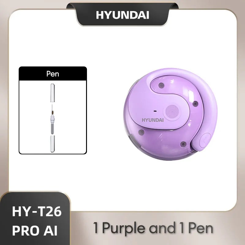 AI Real Time Translator HYUNDAI HY-T26 PRO Earbuds 98% Accuracy Wireless BT Translation Earphones for Travel Business Learning