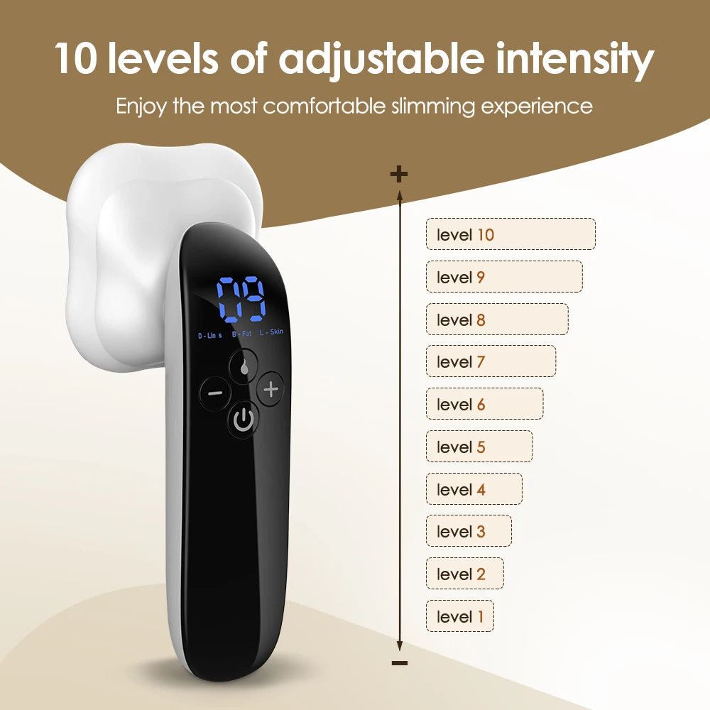 Electric Fat Remover Body Massager for Belly Waist Arm Leg Butt Cordless Body Sculpting Machine Lifting Tightening USB Charging