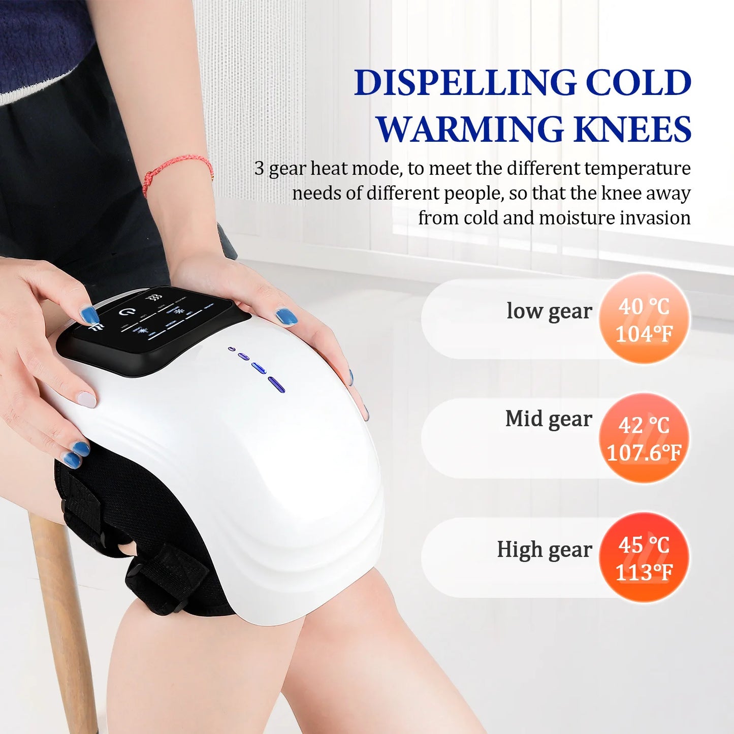 Foreverlily Smart Knee Massager Vibration Air Pressure Knee Massage Machine Electric Elbow Shoulder Knee