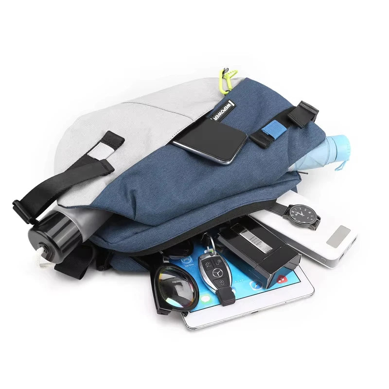 High Quality Nylon Panelled Waist Packs 2025 New Brand Unisex Chest Pack Casual Outdoor Travel Crossbody Bag Men Wasit Belt Bags