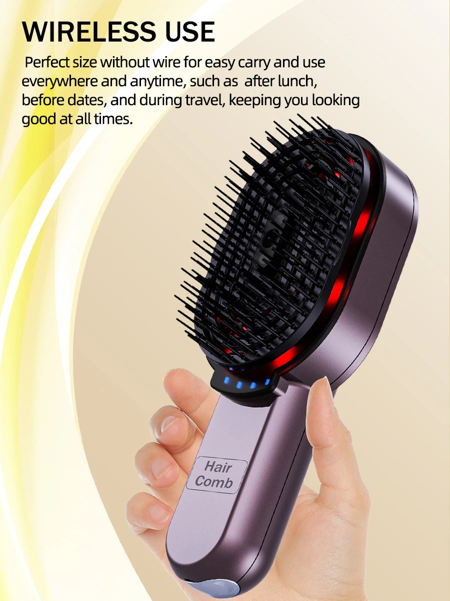 4in1 NIR Massage Comb Essential Hair Oil Applicator Bomb Included Head Spa Relaxation Treatment Plasma Photon Hair Comb Massager